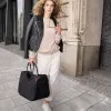 Borsa per la spesa Reisenthel Loopshopper L nero 25L manici in alluminio