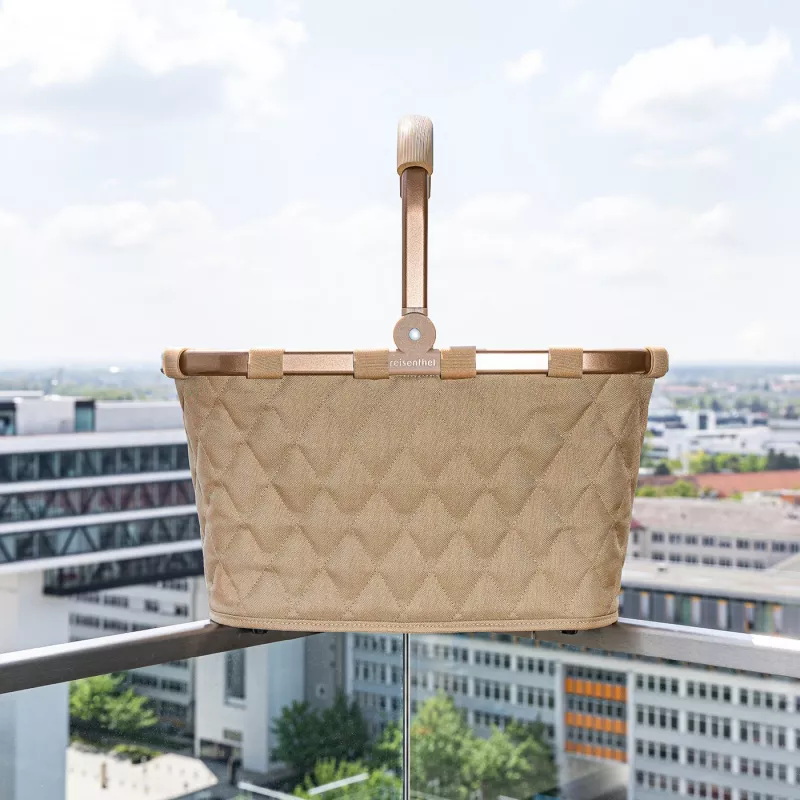 Borsa per la spesa Reisenthel Carrybag Frame Rhombus ginger, telaio in alluminio, 22 l (BK6046)