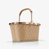 Borsa per la spesa Reisenthel Carrybag Frame Rhombus ginger, telaio in alluminio, 22 l (BK6046)