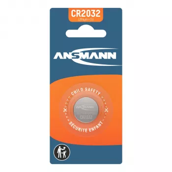 Ansmann 5020122 batteria a bottone al litio CR2032 (3V, 230mAh) - confezione da 10 - argento
