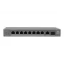 LevelOne switch PoE+ 8xGE PoE/1xGE/1xSFP 120W unmanaged plastica