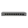 LevelOne switch PoE+ 8xGE PoE/1xGE/1xSFP 120W unmanaged plastica