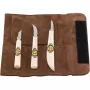 Kirschen Set di coltelli da intaglio in custodia arrotolabile in pelle velour