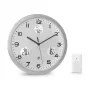 MEBUS 13150 orologio da parete radiocontrollato 30 cm alluminio