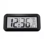 MEBUS 14116 orologio da parete radiocontrollato con grande display LCD, nero
