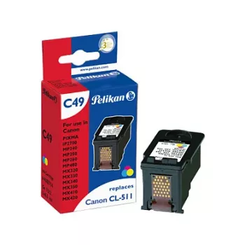 Pelikan cartuccia d'inchiostro compatibile per Canon CL-511XL tricolore (ciano, magenta, giallo) - alta resa