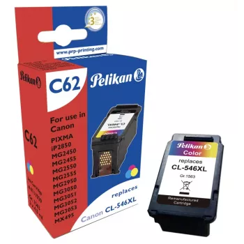 Pelikan cartuccia d'inchiostro compatibile per Canon CL-546XL (tricolore, alta resa)