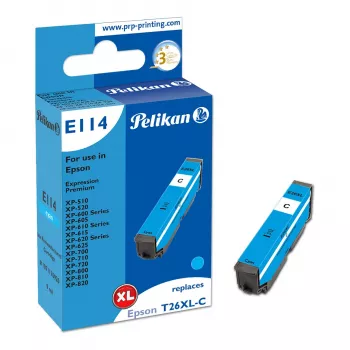 Pelikan E114 cartuccia d'inchiostro compatibile ciano alta resa (XL) per Epson Expression Premium serie XP-510, XP-520, serie XP-600, serie XP-700, serie XP-800