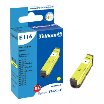 Pelikan E116 cartuccia d'inchiostro compatibile giallo alta resa XL per Epson 26XL