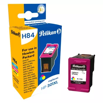Pelikan cartuccia d'inchiostro compatibile per HP 301XL (CH564EE) - nero, alta resa, rigenerata