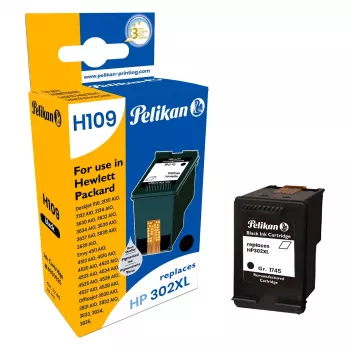 Pelikan cartuccia d'inchiostro compatibile per HP 302XL (F6U68AE) - nero