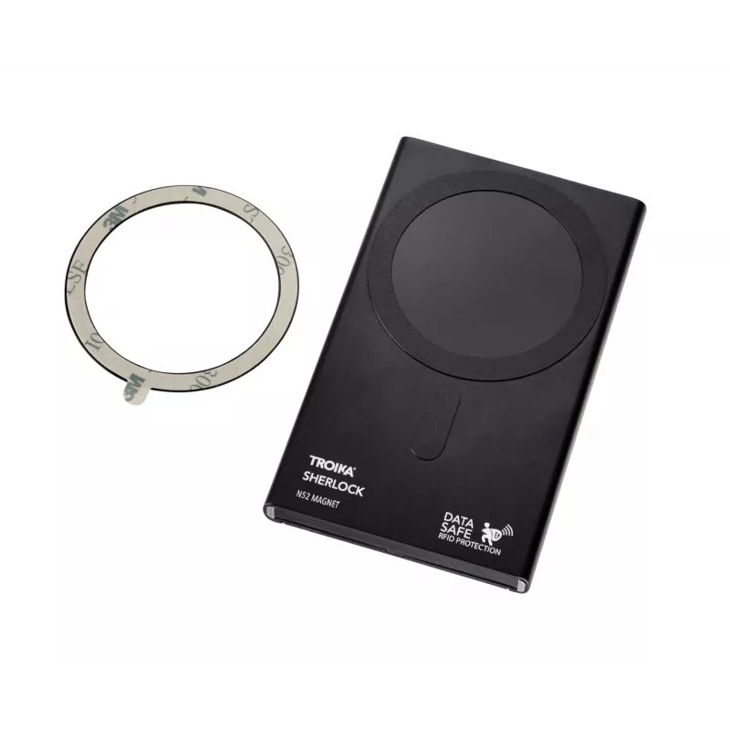 TROIKA portafoglio 2-in-1 SHERLOCK HOME CARBON (WAL45/CB)