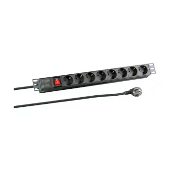 EFB Electronics Ciabatta multipresa (montabile a rack) - Ingresso CEE 7/7 - Uscite: 8 x CEE 7/3