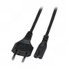 EFB Elektronik cavo di alimentazione Euro-C7 180° nero 1 m 2 x 0,75 mm² EK502.1V2