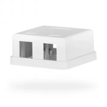 EFB Electronics scatola di connessione Keystone, 2 porte, da parete, bianco puro, contenitore vuoto