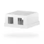 EFB Electronics scatola di connessione Keystone, 2 porte, da parete, bianco puro, contenitore vuoto