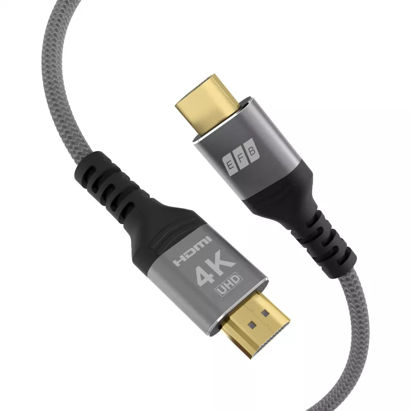 EFB cavo HDMI 2.0 High-Speed con Ethernet 10m grigio 4K60Hz 18Gbit/s
