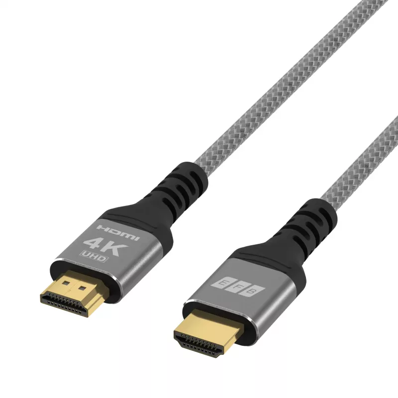 EFB cavo HDMI 2.0 High-Speed con Ethernet 10m grigio 4K60Hz 18Gbit/s