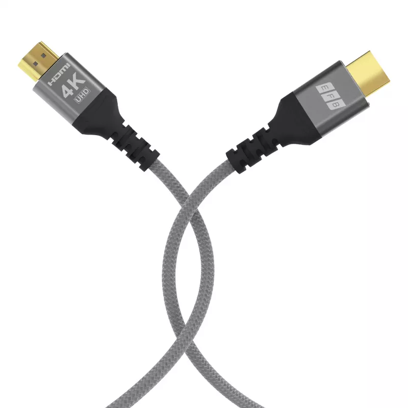 EFB cavo HDMI 2.0 High-Speed con Ethernet 10m grigio 4K60Hz 18Gbit/s