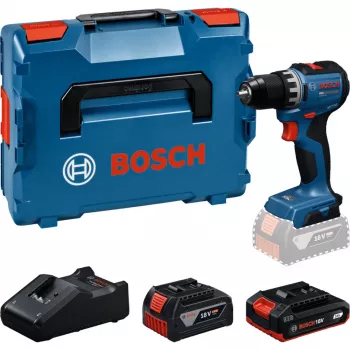 BOSCH avvitatore trapano a batteria GSR18V-52 con 2 batterie 18 Volt 4,0 Ah e 2,0 Ah in L-BOXX (retail)