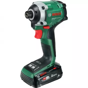 BOSCH UniversalImpactDrive 18V-210 avvitatore a impulsi a batteria (18V, 2,0Ah, Li-Ion, esagono 1/4