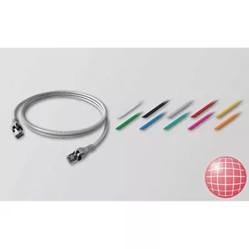EasyLan cavo patch PushPull IP20 Cat. 6A DualBoot 1m grigio