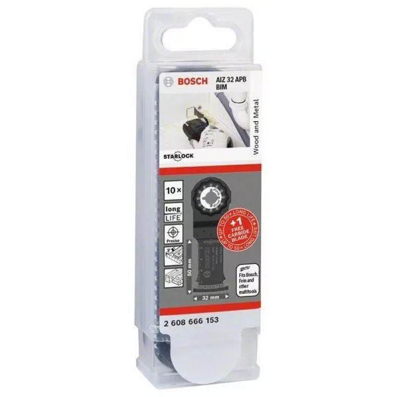 Bosch Starlock AIZ 32 APB + AIZ 32 APIT Set di lame multi-tool, 11 pezzi