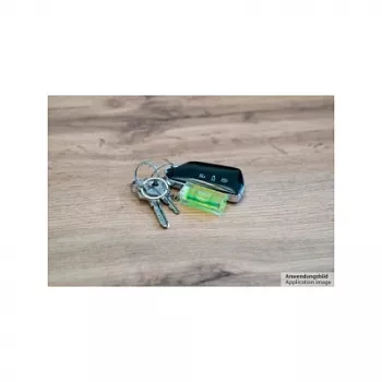 Kabelmeister Mini livella a bolla con portachiavi - nero