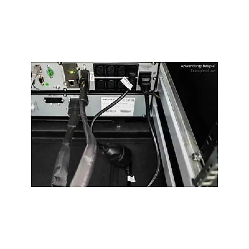 Kabelmeister Cavo di alimentazione C14 a presa Schuko nero 1m