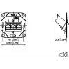 METZ CONNECT E-DAT modulo 3 porte UP0 Cat.6A connettore RJ45 schermato field-terminable
