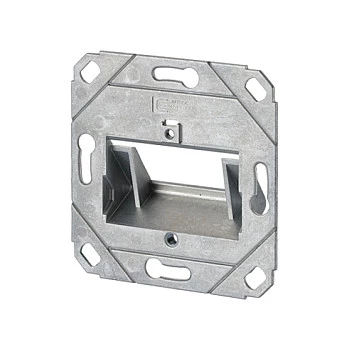 METZ CONNECT presa a muro keystone UP0 2 porte non equipaggiata bianco puro