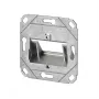 METZ CONNECT presa a muro keystone UP0 2 porte non equipaggiata bianco puro