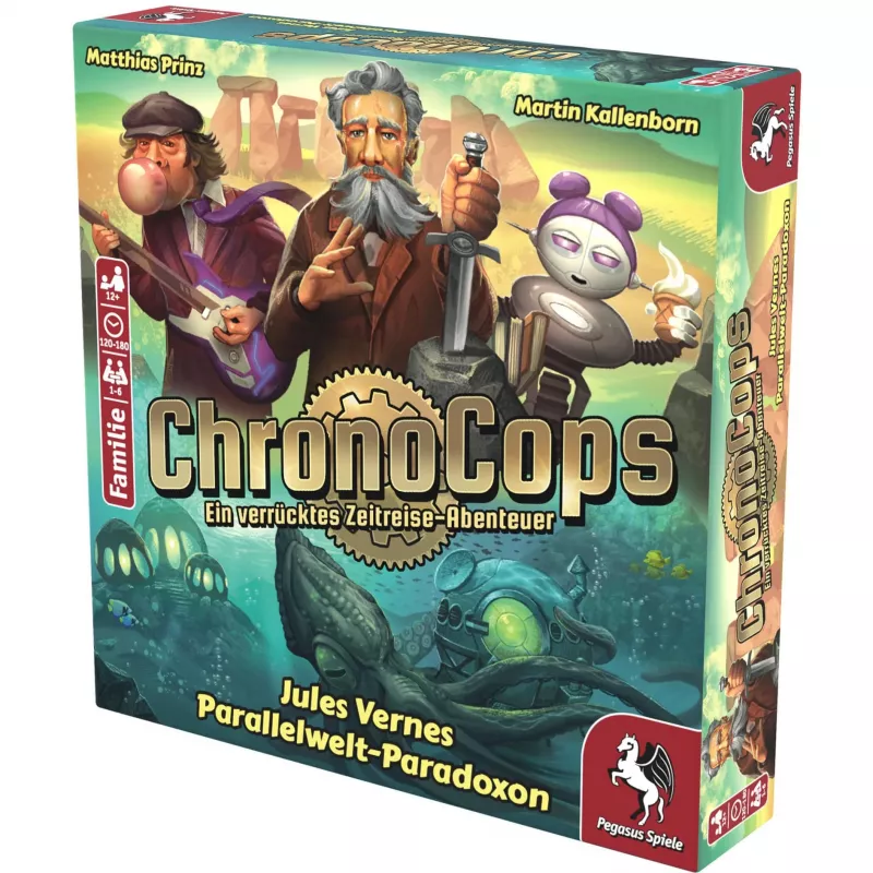 Pegasus Spiele ChronoCops - Il paradosso del mondo parallelo di Jules Verne