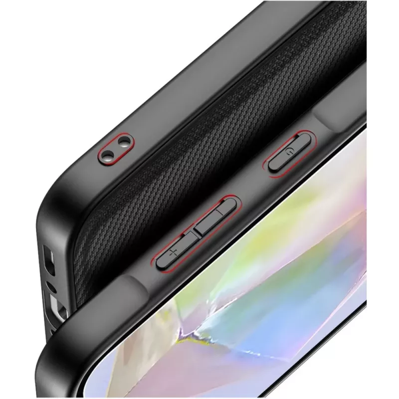 Nevox StyleShell NYLO Custodia protettiva per Samsung Galaxy A37 5G, nero (2604)