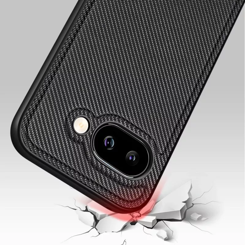Nevox StyleShell NYLO Custodia per Google Pixel 10a, Nero