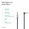 ShiverPeaks Cavo audio jack 3,5mm, angolare/dritto 0,7m - nero