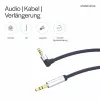 ShiverPeaks Cavo audio jack 3,5mm, angolare/dritto 0,7m - nero