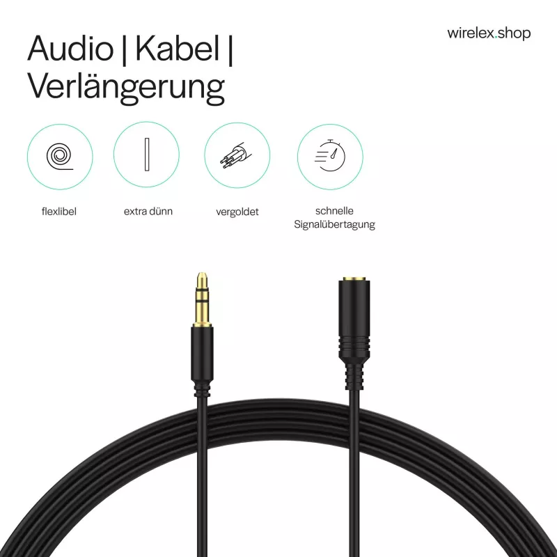 ShiverPeaks Cavo audio jack mini flex