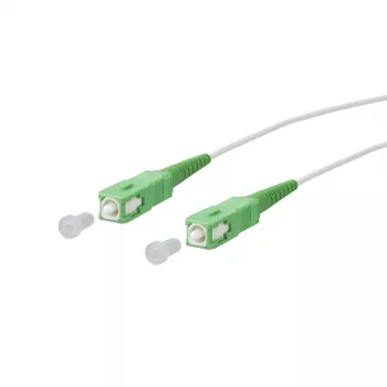 METZ CONNECT Cavo patch in fibra ottica OpDAT SC APC a SC APC OS2 monomodale simplex 2,0 m bianco