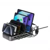 4smarts stazione di ricarica Team 100W 5C/1A con 6 cavi, nero