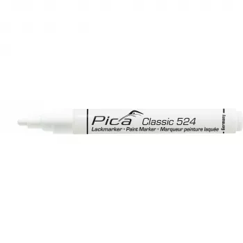 Pica Classic Industrial Paint Marker, punta tonda 2-4 mm, bianco