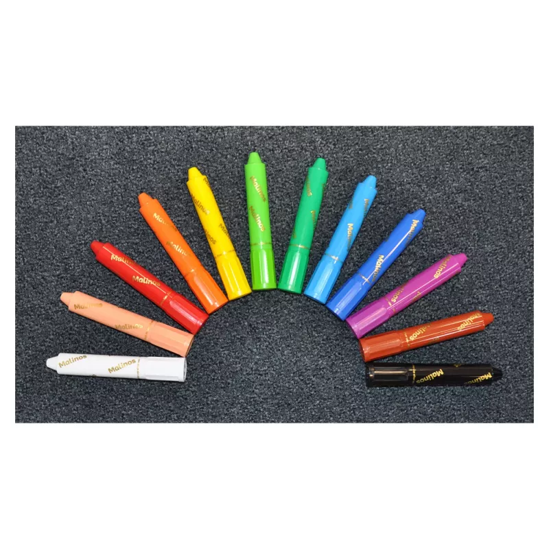 Malinos pastelli a cera Magic Drawing 12 colori 3+