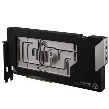 Thermal Grizzly DeltaMate 5080 Astral water block per GPU, ARGB, con backplate - acrilico, nero