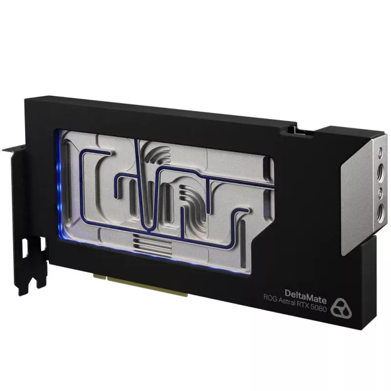 Thermal Grizzly DeltaMate 5080 Astral water block per GPU, ARGB, con backplate - acrilico, nero