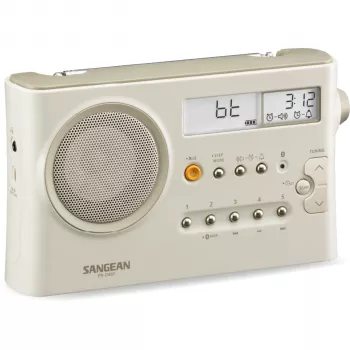 Sangean PR-D4 BT radio portatile AM/FM con Bluetooth - Pastel Cream