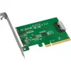 ICY DOCK EXLink MB409A5 Adattatore da MCIO 8i (SFF-TA-1016) a PCIe 5.0 x8 con Redriver
