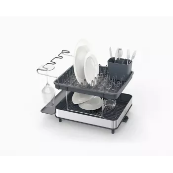 Joseph Joseph Excel scolapiatti estraibile a 2 livelli in acciaio inox - grigio