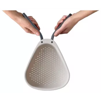 Joseph Joseph Droplet colino grande da cucina con manici pieghevoli, bianco (1000007)