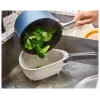 Joseph Joseph Droplet Scolapasta grande con manici pieghevoli, Bianco (1000007)