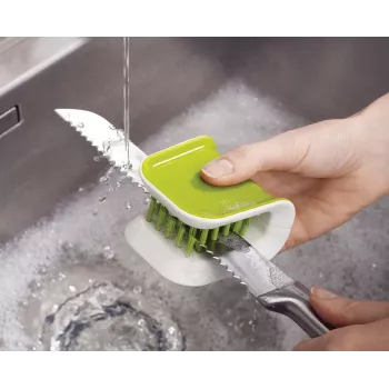 Joseph Joseph BladeBrush spazzola per coltelli e posate verde